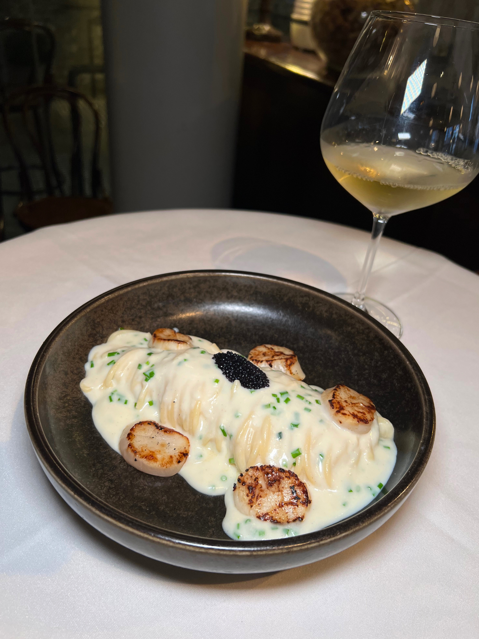 Gavroche Caviar Scallop Pasta